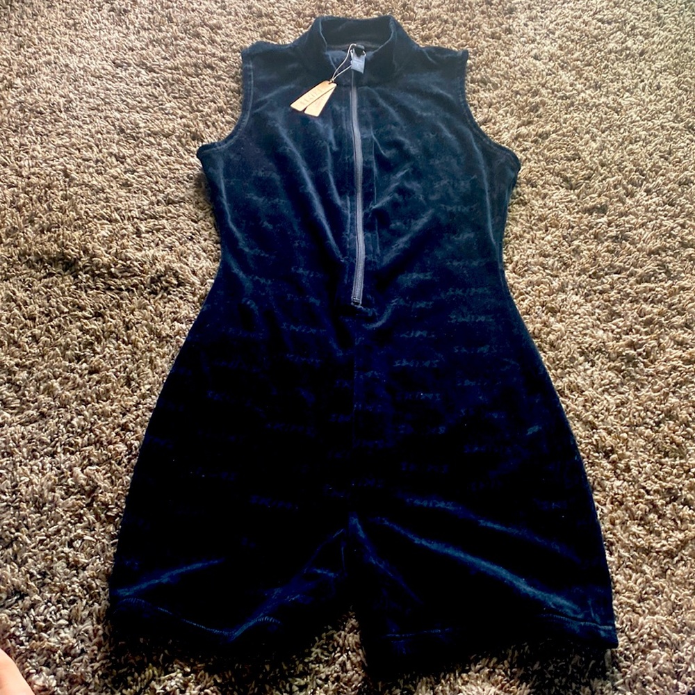 SKIMS Logo Velour Onesie